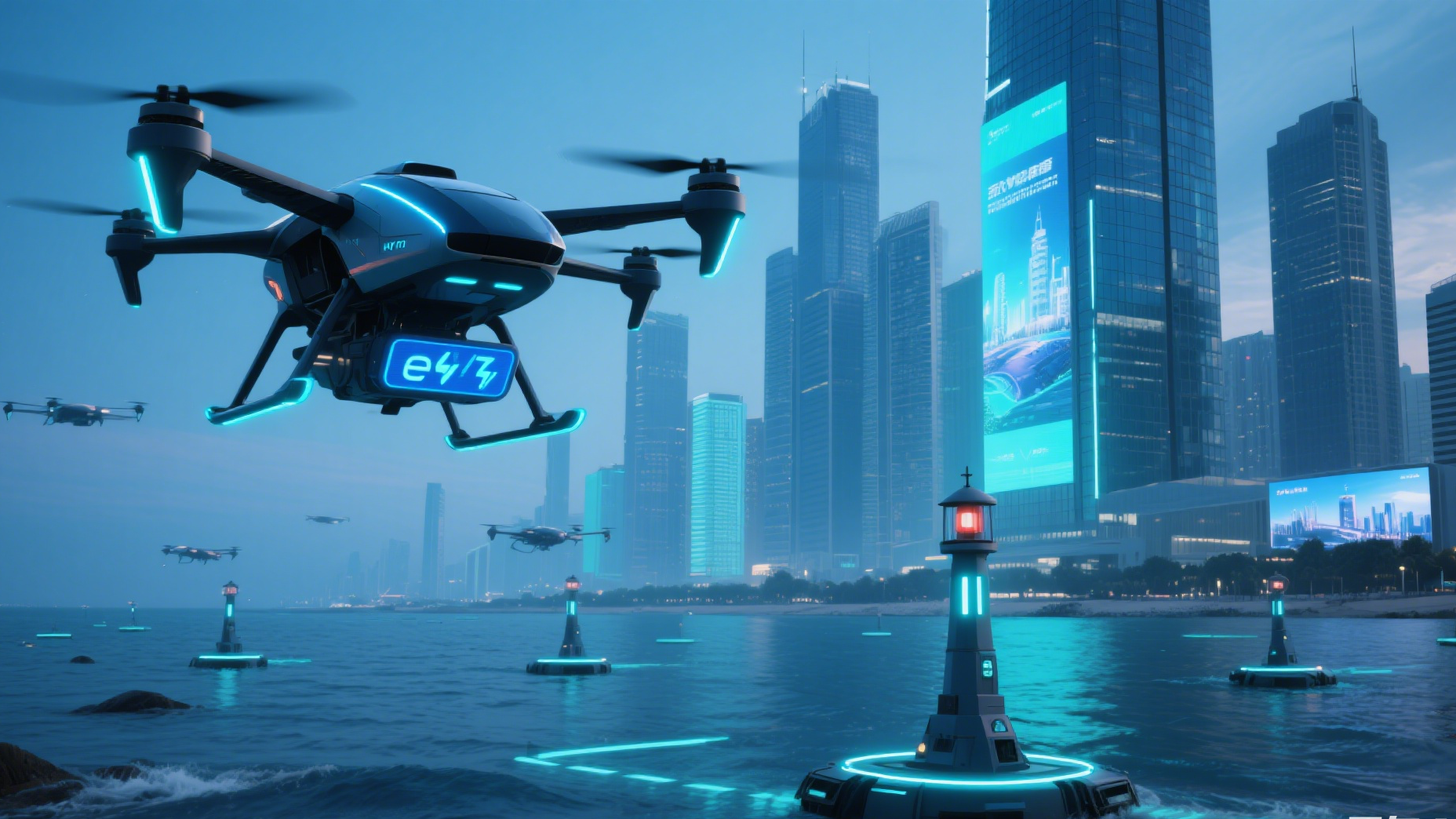 当LED显示屏邂逅低空经济：开启立体城市新视界